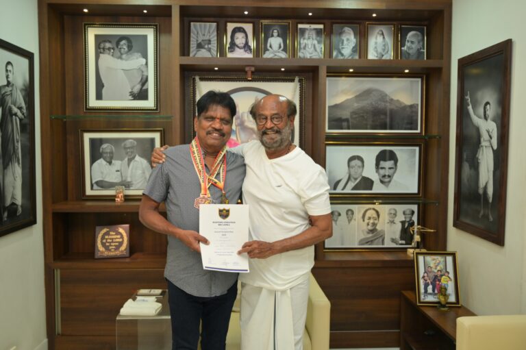 சூப்பர் ஸ்டார் ரஜினியின் வாழ்த்துக்களைப் பெற்ற தடகள வீரர்கள்
