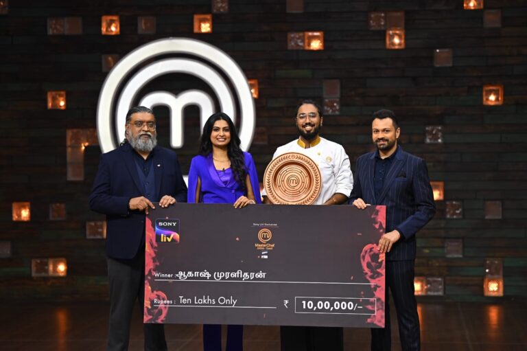 ஆகாஷ் முரளிதரன் மாஸ்டர்செஃப் இந்தியா தமிழ் பதிப்பில் வெற்றி பெற்றார்
