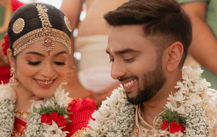 விமானி சாய் ரோஷன் ஷாம் – நடிகை ஜனனி திருமணம்